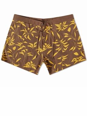 SAINT LAURENT Men's Printed Short in Orange